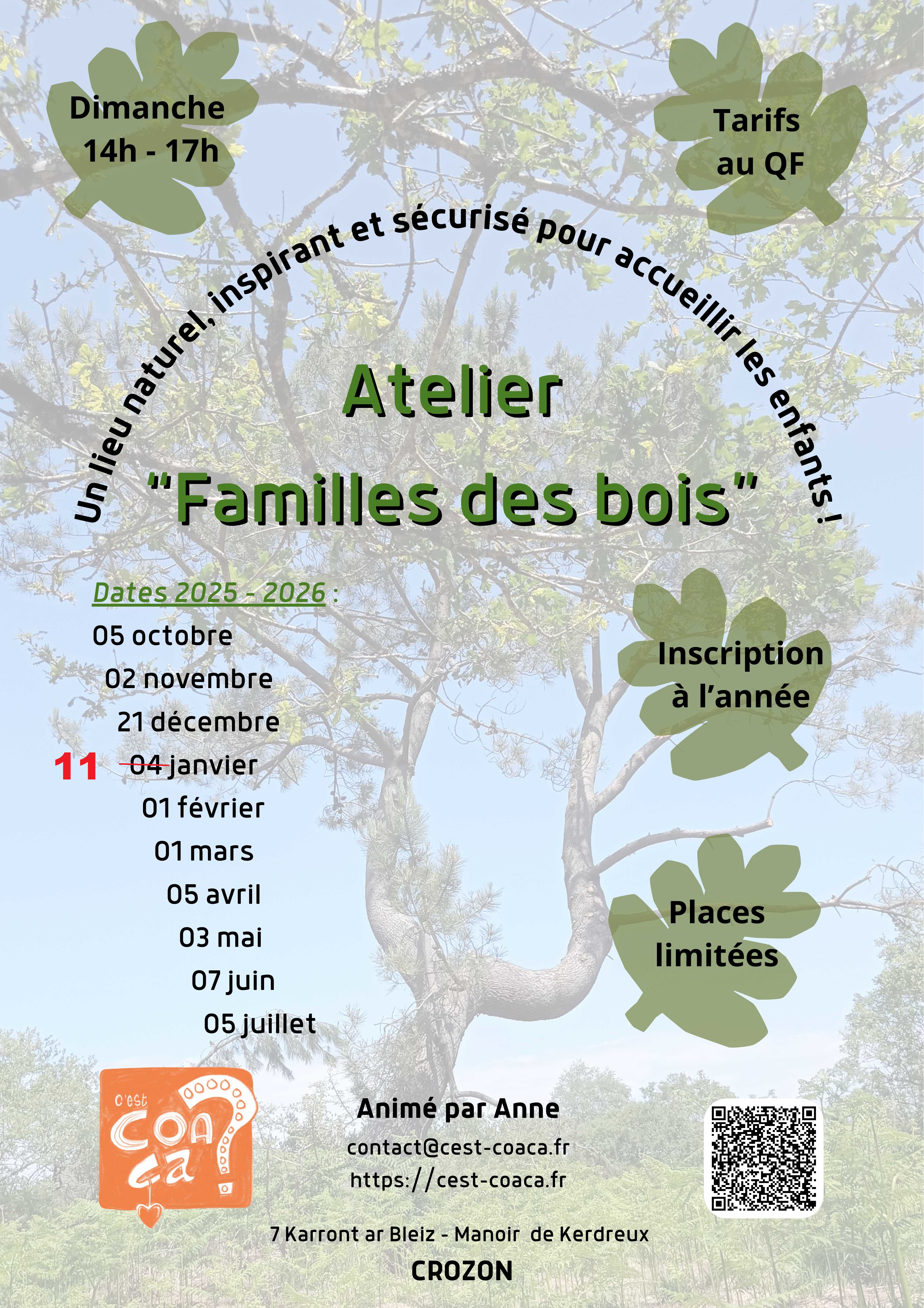 Familles des bois 2025-2026 Affiche
